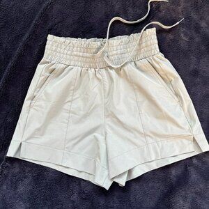 Abercrombie &‎ Fitch Cinched Waist Paper bag Shorts Drawstring Pockets Green XS